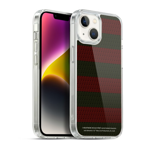 A Nightmare On Elm Street: Freddy's Dead Graphics Sweater Pattern Soft Gel Case for Apple iPhone 14