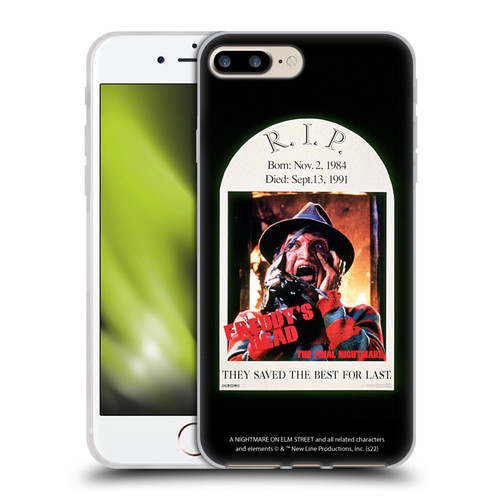 A Nightmare On Elm Street: Freddy's Dead Graphics The Final Nightmare Soft Gel Case for Apple iPhone 7 Plus / iPhone 8 Plus