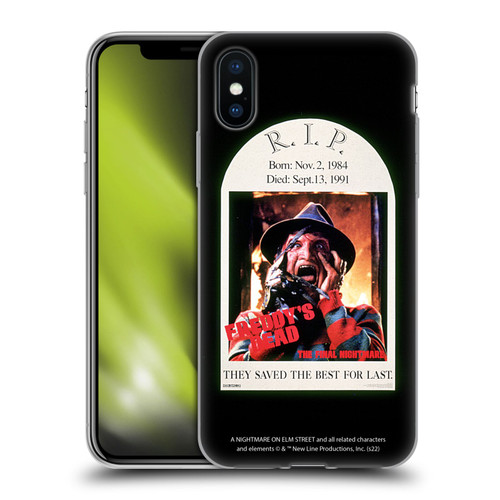 A Nightmare On Elm Street: Freddy's Dead Graphics The Final Nightmare Soft Gel Case for Apple iPhone X / iPhone XS