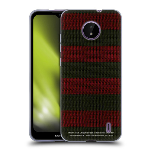 A Nightmare On Elm Street: Freddy's Dead Graphics Sweater Pattern Soft Gel Case for Nokia C10 / C20