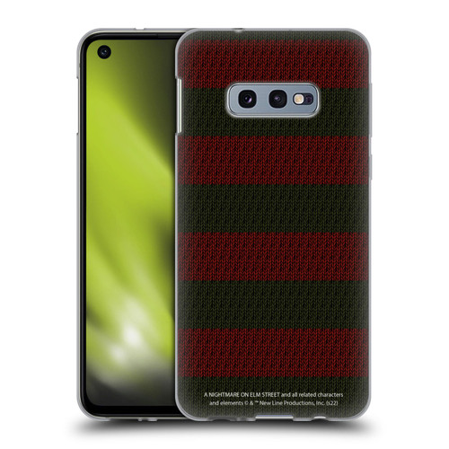 A Nightmare On Elm Street: Freddy's Dead Graphics Sweater Pattern Soft Gel Case for Samsung Galaxy S10e