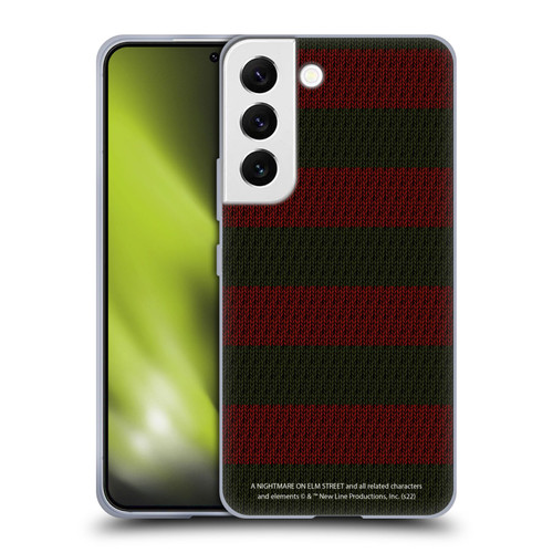 A Nightmare On Elm Street: Freddy's Dead Graphics Sweater Pattern Soft Gel Case for Samsung Galaxy S22 5G