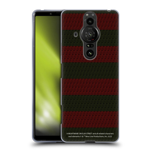 A Nightmare On Elm Street: Freddy's Dead Graphics Sweater Pattern Soft Gel Case for Sony Xperia Pro-I