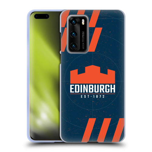 Edinburgh Rugby Logo Art Navy Blue Soft Gel Case for Huawei P40 5G