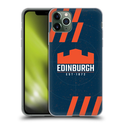 Edinburgh Rugby Logo Art Navy Blue Soft Gel Case for Apple iPhone 11 Pro Max
