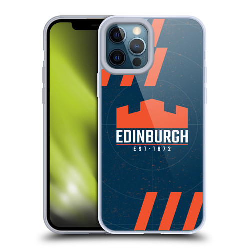 Edinburgh Rugby Logo Art Navy Blue Soft Gel Case for Apple iPhone 12 Pro Max