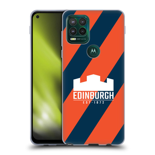 Edinburgh Rugby Logo Art Diagonal Stripes Soft Gel Case for Motorola Moto G Stylus 5G 2021