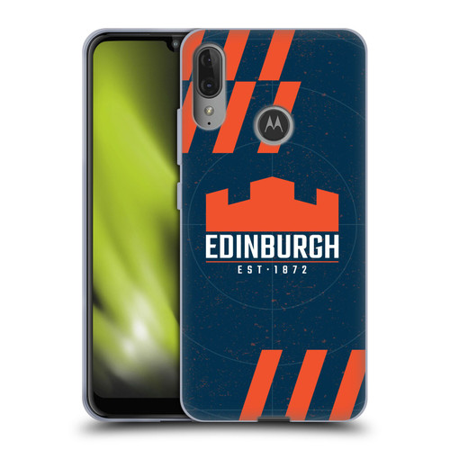 Edinburgh Rugby Logo Art Navy Blue Soft Gel Case for Motorola Moto E6 Plus