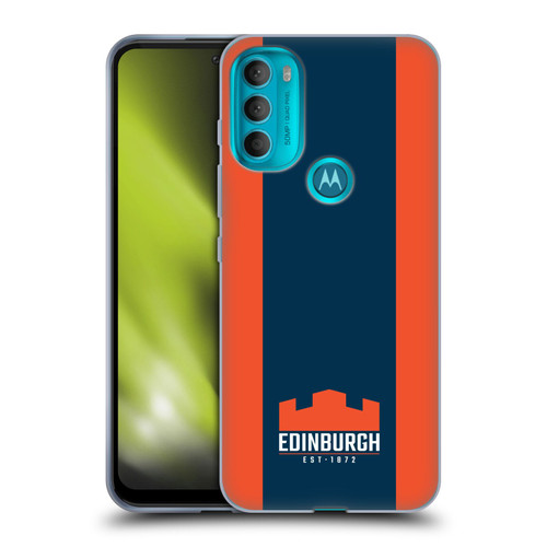 Edinburgh Rugby Logo Art Stripes Soft Gel Case for Motorola Moto G71 5G