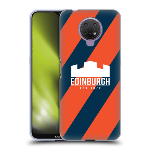 Edinburgh Rugby Logo Art Diagonal Stripes Soft Gel Case for Nokia G10