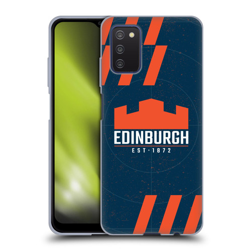 Edinburgh Rugby Logo Art Navy Blue Soft Gel Case for Samsung Galaxy A03s (2021)