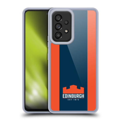 Edinburgh Rugby Logo Art Stripes Soft Gel Case for Samsung Galaxy A53 5G (2022)