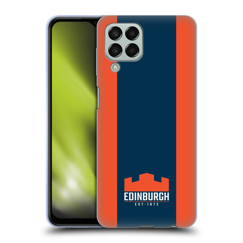 Edinburgh Rugby Logo Art Stripes Soft Gel Case for Samsung Galaxy M33 (2022)