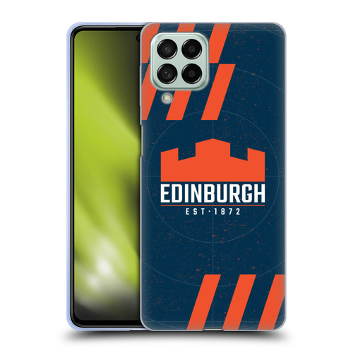 Edinburgh Rugby Logo Art Navy Blue Soft Gel Case for Samsung Galaxy M53 (2022)