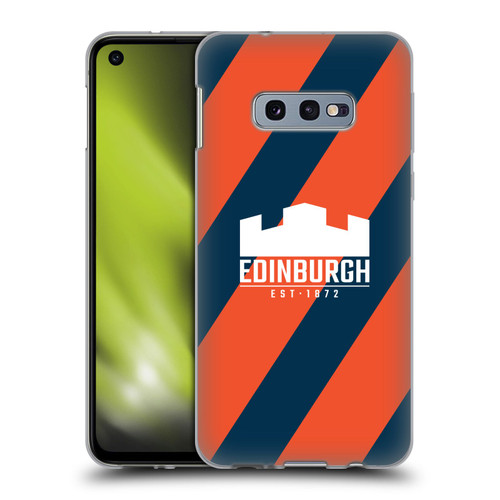 Edinburgh Rugby Logo Art Diagonal Stripes Soft Gel Case for Samsung Galaxy S10e