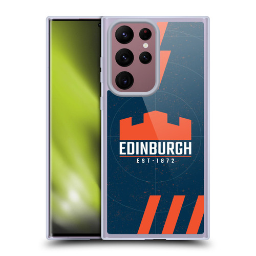 Edinburgh Rugby Logo Art Navy Blue Soft Gel Case for Samsung Galaxy S22 Ultra 5G