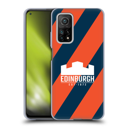 Edinburgh Rugby Logo Art Diagonal Stripes Soft Gel Case for Xiaomi Mi 10T 5G