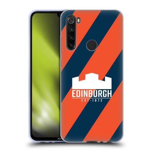 Edinburgh Rugby Logo Art Diagonal Stripes Soft Gel Case for Xiaomi Redmi Note 8T