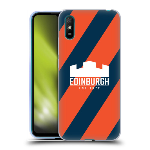 Edinburgh Rugby Logo Art Diagonal Stripes Soft Gel Case for Xiaomi Redmi 9A / Redmi 9AT