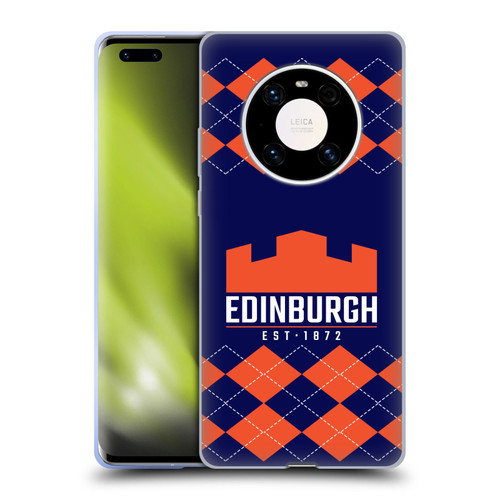 Edinburgh Rugby Logo 2 Argyle Soft Gel Case for Huawei Mate 40 Pro 5G