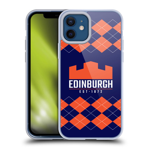 Edinburgh Rugby Logo 2 Argyle Soft Gel Case for Apple iPhone 12 / iPhone 12 Pro