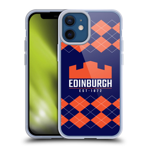 Edinburgh Rugby Logo 2 Argyle Soft Gel Case for Apple iPhone 12 Mini