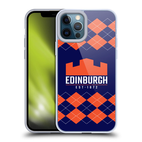 Edinburgh Rugby Logo 2 Argyle Soft Gel Case for Apple iPhone 12 Pro Max