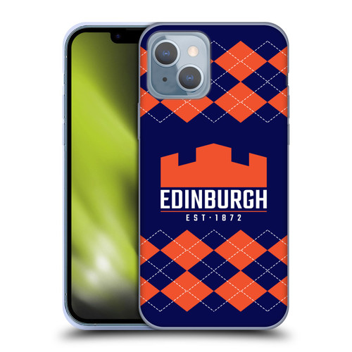 Edinburgh Rugby Logo 2 Argyle Soft Gel Case for Apple iPhone 14