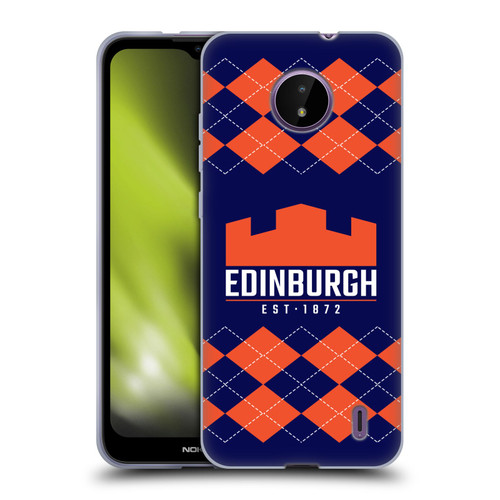 Edinburgh Rugby Logo 2 Argyle Soft Gel Case for Nokia C10 / C20