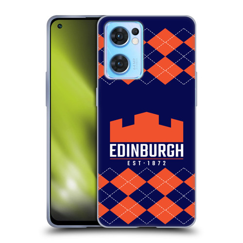 Edinburgh Rugby Logo 2 Argyle Soft Gel Case for OPPO Reno7 5G / Find X5 Lite