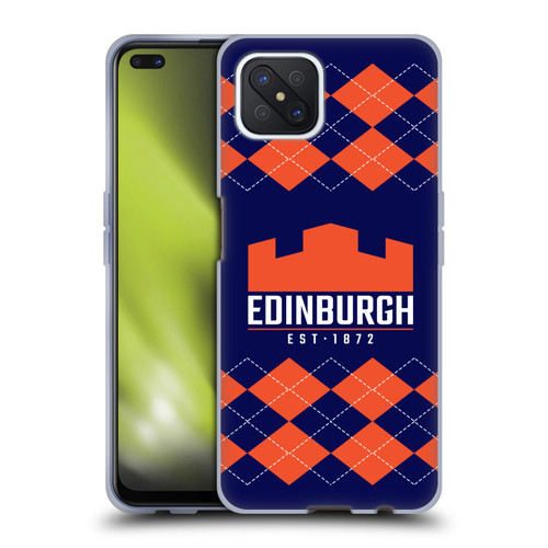 Edinburgh Rugby Logo 2 Argyle Soft Gel Case for OPPO Reno4 Z 5G