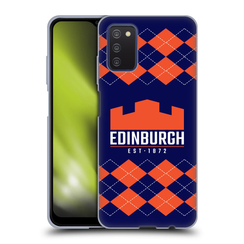 Edinburgh Rugby Logo 2 Argyle Soft Gel Case for Samsung Galaxy A03s (2021)