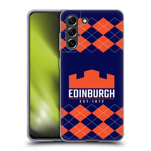 Edinburgh Rugby Logo 2 Argyle Soft Gel Case for Samsung Galaxy S21 FE 5G