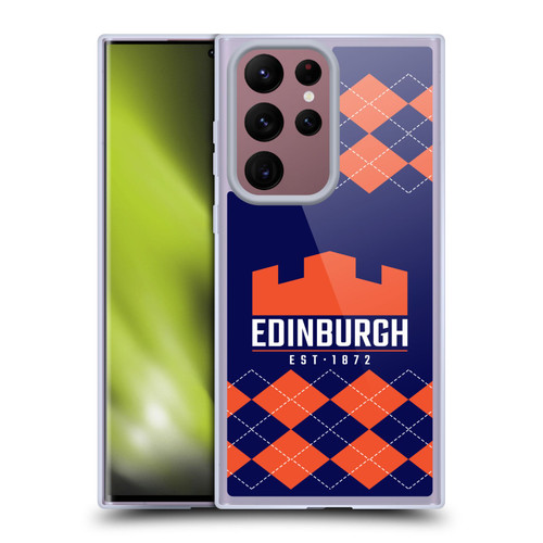 Edinburgh Rugby Logo 2 Argyle Soft Gel Case for Samsung Galaxy S22 Ultra 5G