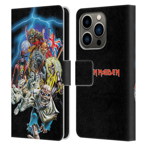 Iron Maiden Art Best Of Beast Leather Book Wallet Case Cover For Apple iPhone 14 Pro