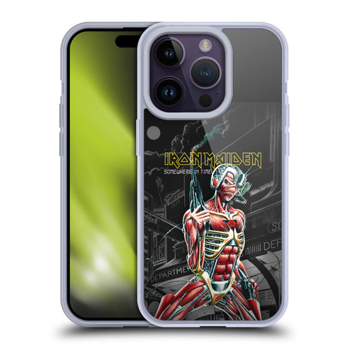 Iron Maiden Album Covers Somewhere Soft Gel Case for Apple iPhone 14 Pro
