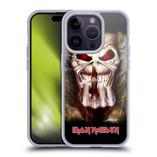 Iron Maiden Art Candle Finger Soft Gel Case for Apple iPhone 14 Pro & MagSafe