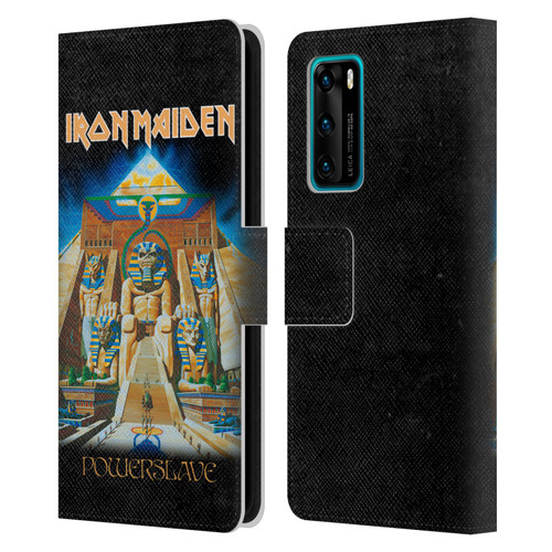 Iron Maiden Album Covers Powerslave Leather Book Wallet Case Cover For Huawei P40 5G