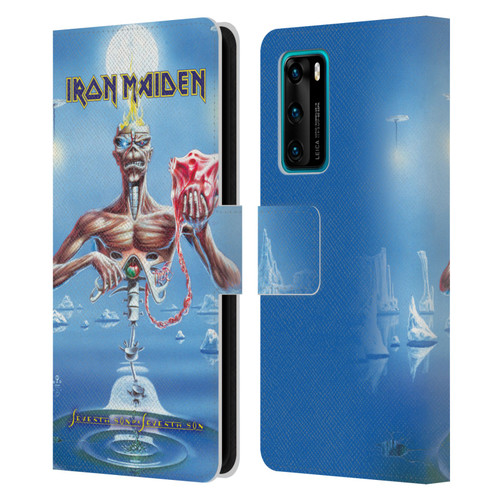 Iron Maiden Album Covers SSOSS Leather Book Wallet Case Cover For Huawei P40 5G