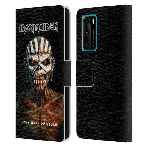 Iron Maiden Album Covers The Book Of Souls Leather Book Wallet Case Cover For Huawei P40 5G