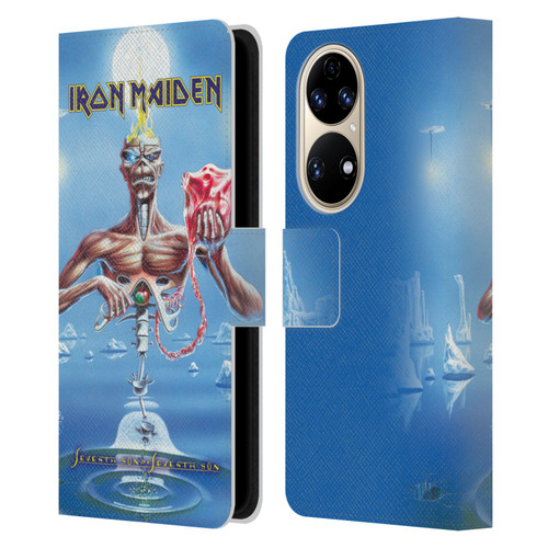 Iron Maiden Album Covers SSOSS Leather Book Wallet Case Cover For Huawei P50