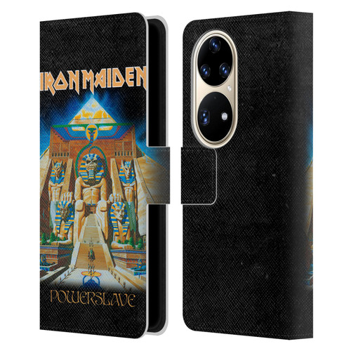 Iron Maiden Album Covers Powerslave Leather Book Wallet Case Cover For Huawei P50 Pro