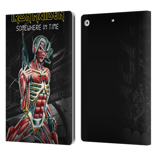 Iron Maiden Album Covers Somewhere Leather Book Wallet Case Cover For Apple iPad 10.2 2019/2020/2021