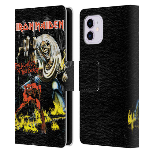 Iron Maiden Album Covers NOTB Leather Book Wallet Case Cover For Apple iPhone 11