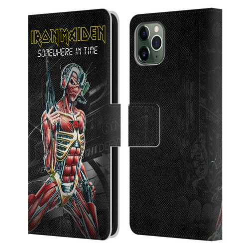 Iron Maiden Album Covers Somewhere Leather Book Wallet Case Cover For Apple iPhone 11 Pro Max