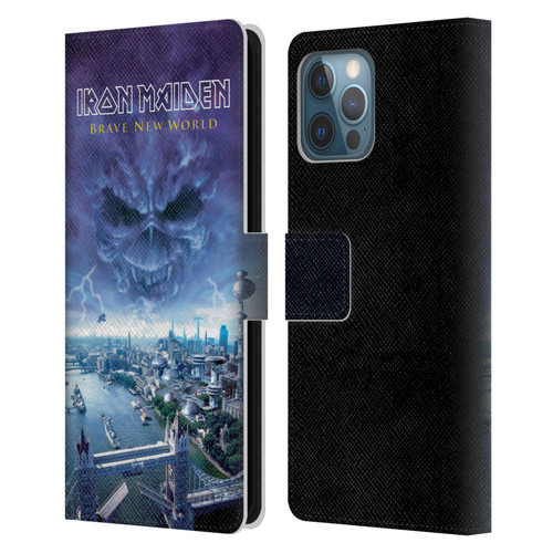 Iron Maiden Album Covers Brave New World Leather Book Wallet Case Cover For Apple iPhone 12 Pro Max