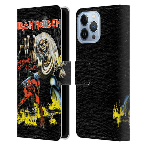 Iron Maiden Album Covers NOTB Leather Book Wallet Case Cover For Apple iPhone 13 Pro Max