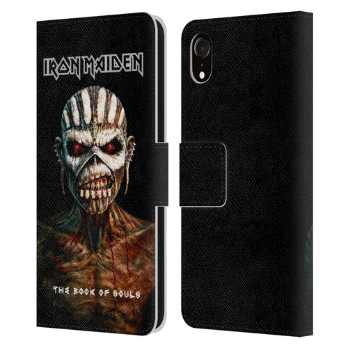 Iron Maiden Album Covers The Book Of Souls Leather Book Wallet Case Cover For Apple iPhone XR