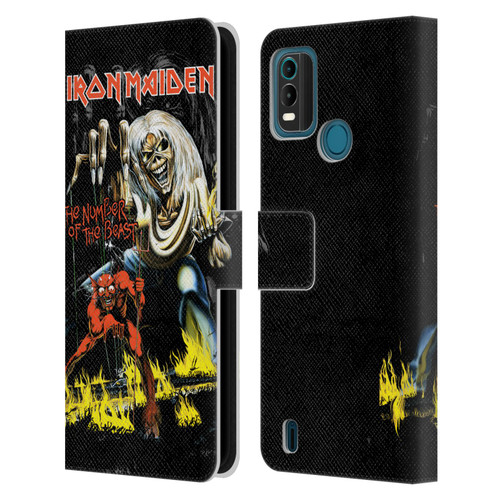 Iron Maiden Album Covers NOTB Leather Book Wallet Case Cover For Nokia G11 Plus