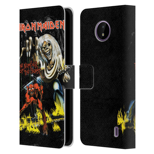 Iron Maiden Album Covers NOTB Leather Book Wallet Case Cover For Nokia C10 / C20